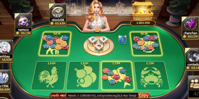 Tổng hợp hình thức cược game bầu cua online